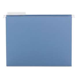 Color Hanging Folders with 1/3 Cut Tabs, Letter Size, 1/3-Cut Tabs, Blue, 25/Box