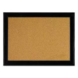 Cork Bulletin Board with Black Frame, 17 x 11, Natural Surface