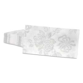 Linen-Like Guest Towels, 17 x 12, Silver, 125/Pack, 4 Packs/Carton