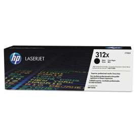 HP 312X, (CF380X-D) 2-Pack High-Yield Black Original LaserJet Toner Cartridges