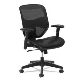 HON Crio Big and Tall Mid-Back Task Chair, Supports Up to 450 lb, 18" to 22" Seat Height, Black