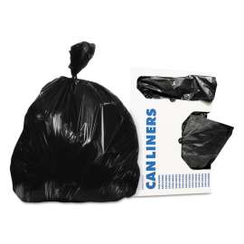 Low-Density Can Liners, 33 gal, 0.65 mil, 33 x 39, Black, 250/Carton