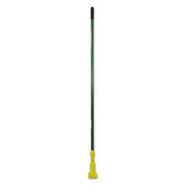 Gripper Fiberglass Mop Handle, 1" dia x 60", Green/Yellow