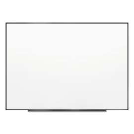 Fusion Nano-Clean Magnetic Whiteboard, 96 x 48, White Surface, Black Aluminum Frame