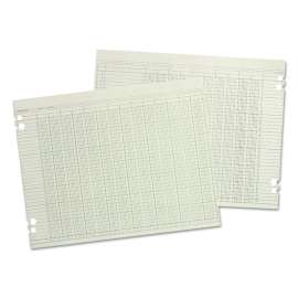Accounting Sheets, 36 Columns, 11 x 17, Green, Loose Sheet, 100/Pack