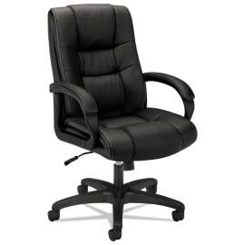 HON VL210 Low-Back Task Chair, Supports Up to 250 lb, 17" to 20.5" Seat Height, Black