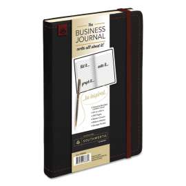 Business Journal, Narrow Rule, Black Cover, 8.25 x 5.13, 240 Pages