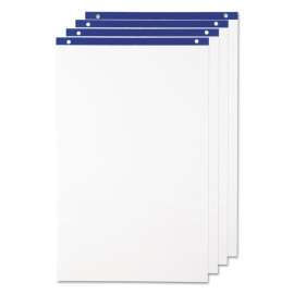 Conference Cabinet Flipchart Pad, Unruled, 21 x 33.75, White, 50 Sheets, 4/Carton