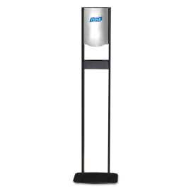 Elite LTX Floor Stand Dispenser Station, 1,200 mL, 15.25 x 9.86 x 58.1, Chrome/Black