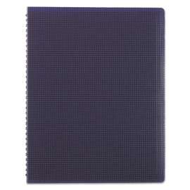 Duraflex Poly Notebook, 1 Subject, Medium/College Rule, Blue Cover, 11 x 8.5, 80 Pages