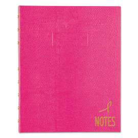 Pink Ribbon NotePro Notebook, 1 Subject, Narrow Rule, Bright Pink Cover, 9.25 x 7.25, 75 Sheets