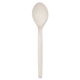 Plant Starch Spoon - 7", 50/Pack, 20 Pack/Carton