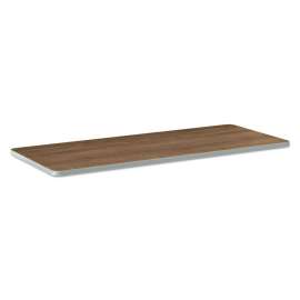HON 10500 Series Standing-Height Desk Shell, 60" x 30" x 42", Kingswood Walnut