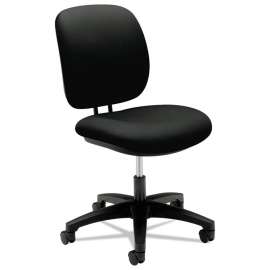 HON ComforTask Task Chair, Supports up to 300 lbs, Iron Ore Seat, Iron Ore Back, Black Base