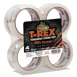 Packaging Tape, 1.88" Core, 1.88" x 35 yds, Crystal Clear, 4/Pack