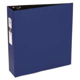 Economy Non-View Binder with Round Rings, 3 Rings, 3" Capacity, 11 x 8.5, Blue, (3601)