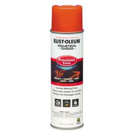 Industrial Choice Precision Line Marking Paint, Flat/Matte Orange, 20 oz Aerosol Can
