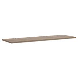 HON Metro Classic Series Double Pedestal Desk, Flush Panel SCS, 60" x 30" x 29.5", Harvest/Putty