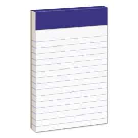 Perforated Writing Pads, Narrow Rule, 50 White 3 x 5 Sheets, Dozen
