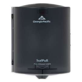SofPull Center Pull Hand Towel Dispenser, 10.88 x 10.38 x 11.5, Smoke