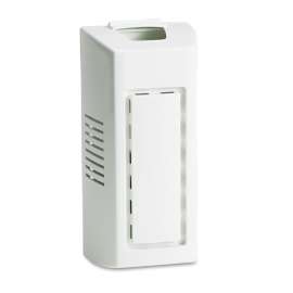Gel Air Freshener Dispenser Cabinet with Fan, 4" x 3.38" x 8.4", White