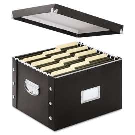 File Box, Letter/Legal Files, 16.25" x 9.75" x 13.25", Black