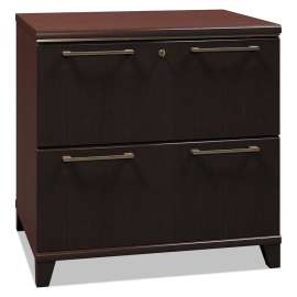 Enterprise Collection Lateral File, 2 Legal/Letter/A4/A5-Size File Drawers, Mocha Cherry, 30" x 23.13" x 29.75"