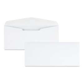 Laser and Inkjet White Business Envelope, #10, Bankers Flap, Gummed Closure, 4.13 x 9.5, White, 500/Box