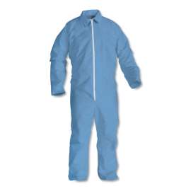 A65 Zipper Front Flame Resistant Coveralls, 2X-Large, Blue, 25/Carton