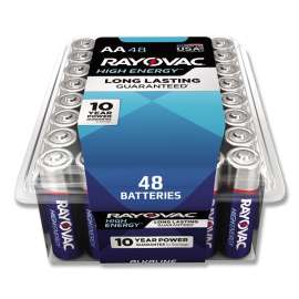 Alkaline AA Batteries, 48/Pack