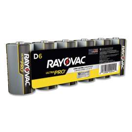 Ultra Pro Alkaline D Batteries, 6/Pack