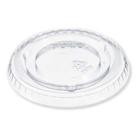 Plastic Cold Cup Lid for 5 oz Cup, No Hole, Clear, 2500/Carton