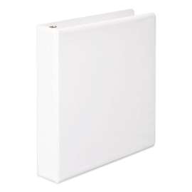 Heavy-Duty D-Ring View Binder with Extra-Durable Hinge, 3 Rings, 1.5" Capacity, 11 x 8.5, White