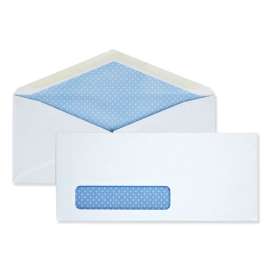 Business Envelope, #10, Monarch Flap, Gummed Closure, 4.13 x 9.5, White, 500/Box