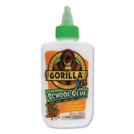 School Glue Liquid, 4 oz, Dries Clear, 6/Pack