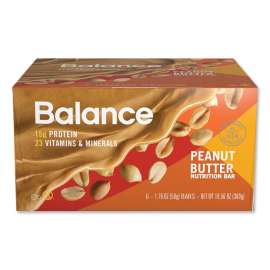 40-30-30 Nutrition Bar, Peanut Butter, 1.76 oz, 6/Box