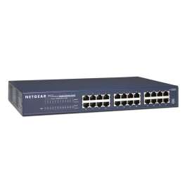Unmanaged Gigabit Ethernet Switch, 48 Gbps Bandwidth, 256 KB Buffer, 24 Ports