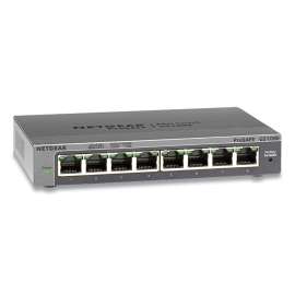 ProSAFE Smart Managed Plus Gigabit Ethernet Switch, 16 Gbps Bandwidth, 192 KB Buffer, 8 Ports