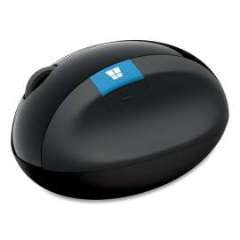 Sculpt Ergonomic Wireless Optical Mouse, 2.4 GHz Frequency/10 ft Wireless Range, Right Hand Use, Black