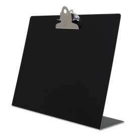 Free Standing Clipboard, Landscape Orientation, 1" Clip Capacity, Holds 11 x 8.5 Sheets, Black