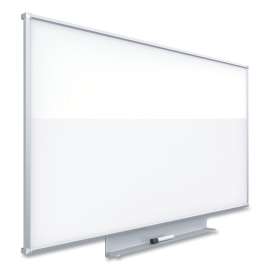 Silhouette Total Erase Whiteboard, 85 x 48, White Surface, Silver Aluminum Frame