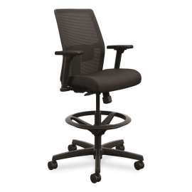 HON Ignition Series Executive High-Back Chair, Supports Up to 300 lb, 17.38" to 21.88" Seat Height, Black
