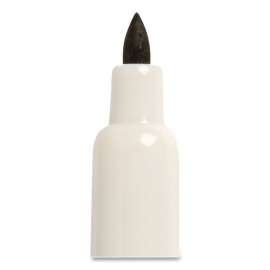 Low-Odor Dry-Erase Marker with Magnetic Eraser Cap, Fine Bullet Tip, Black, Dozen