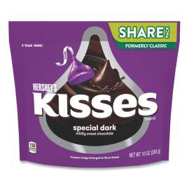 KISSES Special Dark Chocolate Candy, Share Pack, 10 oz Bag, 3 Bags/Pack, Delivered in 1-4 Business Days