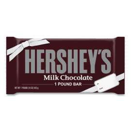 Milk Chocolate Bar, 1 lb Bar, Delivered in 1-4 Business Days
