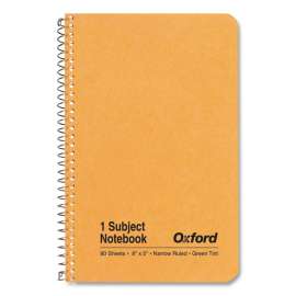 One-Subject Notebook, Narrow Rule, Natural Kraft Cover, 8 x 5, 80 Sheets
