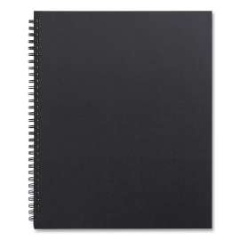 Wirebound Soft-Cover Project-Planning Notebook, 1 Subject, Project-Management Format, Black Cover, 11 x 8.5, 80 Sheets