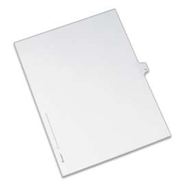 Preprinted Legal Exhibit Side Tab Index Dividers, Allstate Style, 26-Tab, N, 11 x 8.5, White, 25/Pack