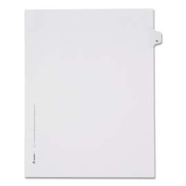 Preprinted Legal Exhibit Side Tab Index Dividers, Allstate Style, 26-Tab, W, 11 x 8.5, White, 25/Pack