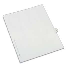 Preprinted Legal Exhibit Side Tab Index Dividers, Allstate Style, 10-Tab, 35, 11 x 8.5, White, 25/Pack
